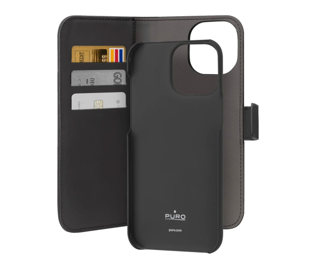 Puro Wallet Detachable MagSafe 2w1 z klapką i portfelem do iPhone - 1346187 - zdjęcie 2